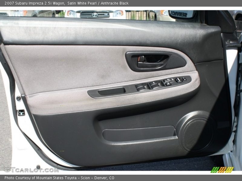 Satin White Pearl / Anthracite Black 2007 Subaru Impreza 2.5i Wagon