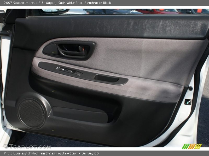 Satin White Pearl / Anthracite Black 2007 Subaru Impreza 2.5i Wagon