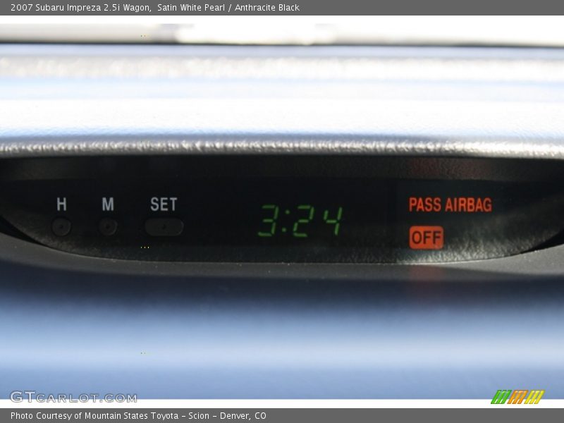 Satin White Pearl / Anthracite Black 2007 Subaru Impreza 2.5i Wagon