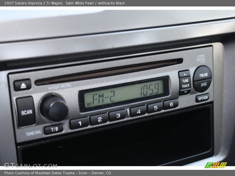 Satin White Pearl / Anthracite Black 2007 Subaru Impreza 2.5i Wagon