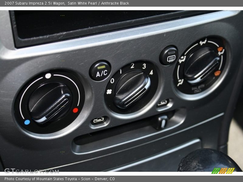 Satin White Pearl / Anthracite Black 2007 Subaru Impreza 2.5i Wagon