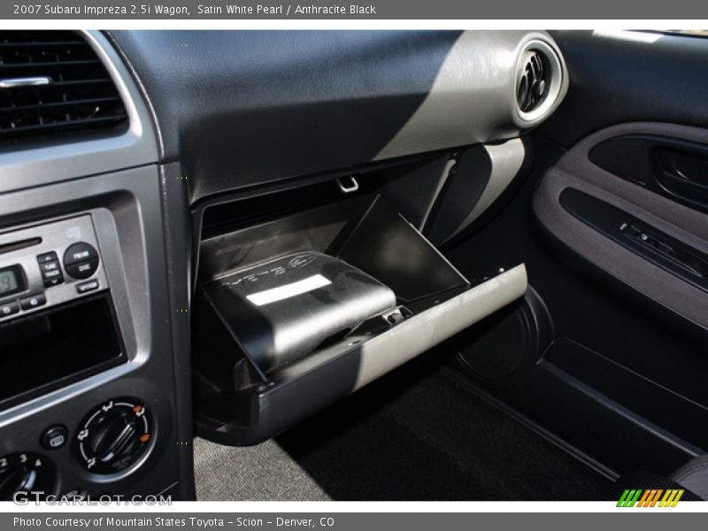 Satin White Pearl / Anthracite Black 2007 Subaru Impreza 2.5i Wagon