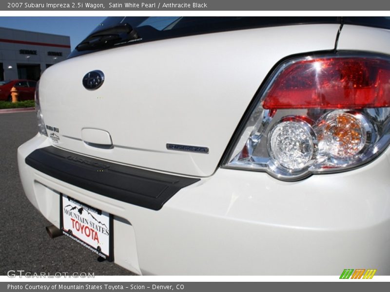Satin White Pearl / Anthracite Black 2007 Subaru Impreza 2.5i Wagon