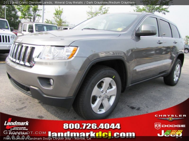 Mineral Gray Metallic / Dark Graystone/Medium Graystone 2011 Jeep Grand Cherokee Laredo