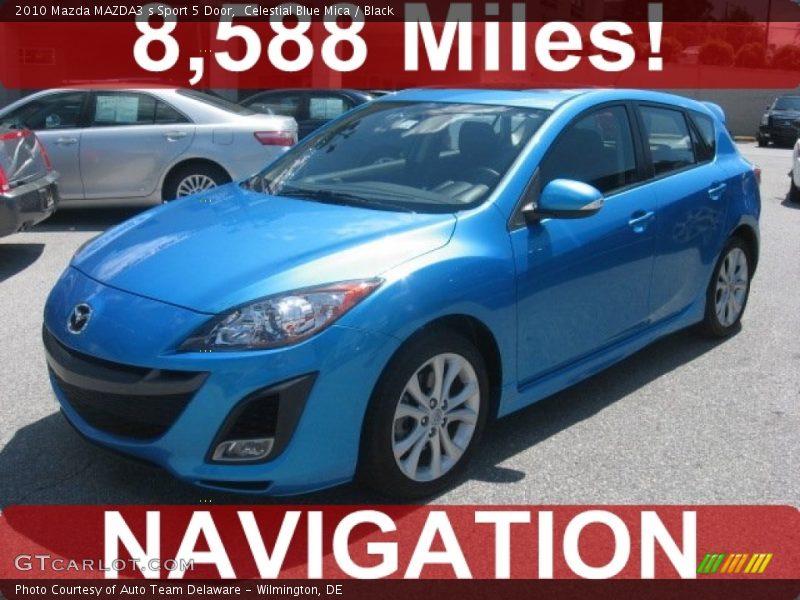 Celestial Blue Mica / Black 2010 Mazda MAZDA3 s Sport 5 Door