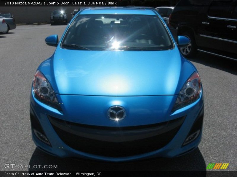Celestial Blue Mica / Black 2010 Mazda MAZDA3 s Sport 5 Door