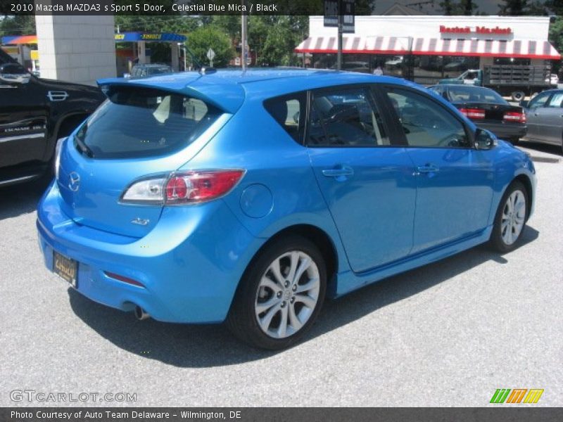 Celestial Blue Mica / Black 2010 Mazda MAZDA3 s Sport 5 Door