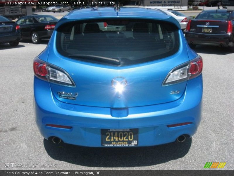 Celestial Blue Mica / Black 2010 Mazda MAZDA3 s Sport 5 Door