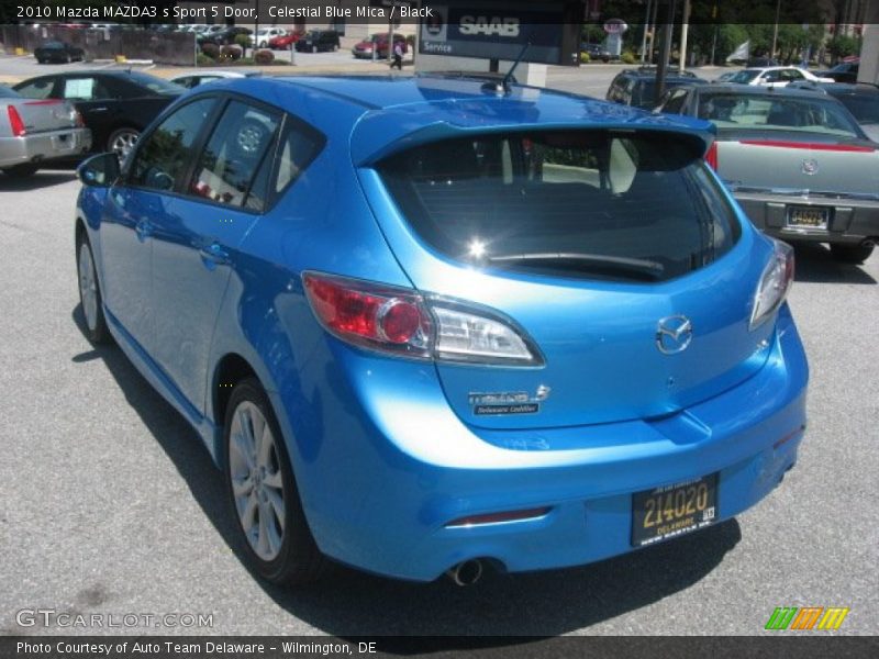 Celestial Blue Mica / Black 2010 Mazda MAZDA3 s Sport 5 Door