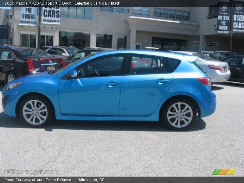 Celestial Blue Mica / Black 2010 Mazda MAZDA3 s Sport 5 Door