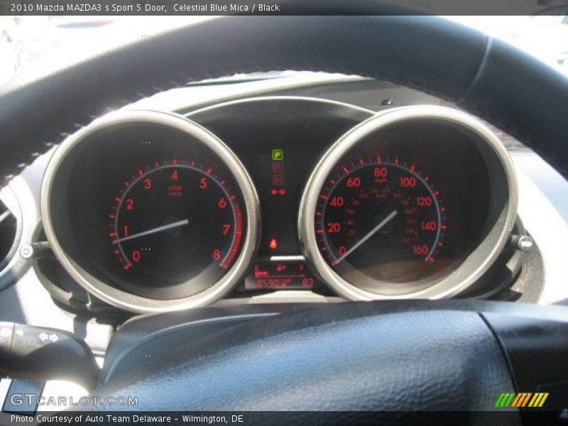 Celestial Blue Mica / Black 2010 Mazda MAZDA3 s Sport 5 Door