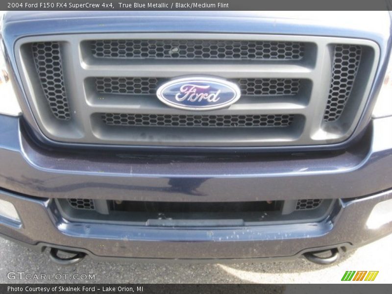 True Blue Metallic / Black/Medium Flint 2004 Ford F150 FX4 SuperCrew 4x4