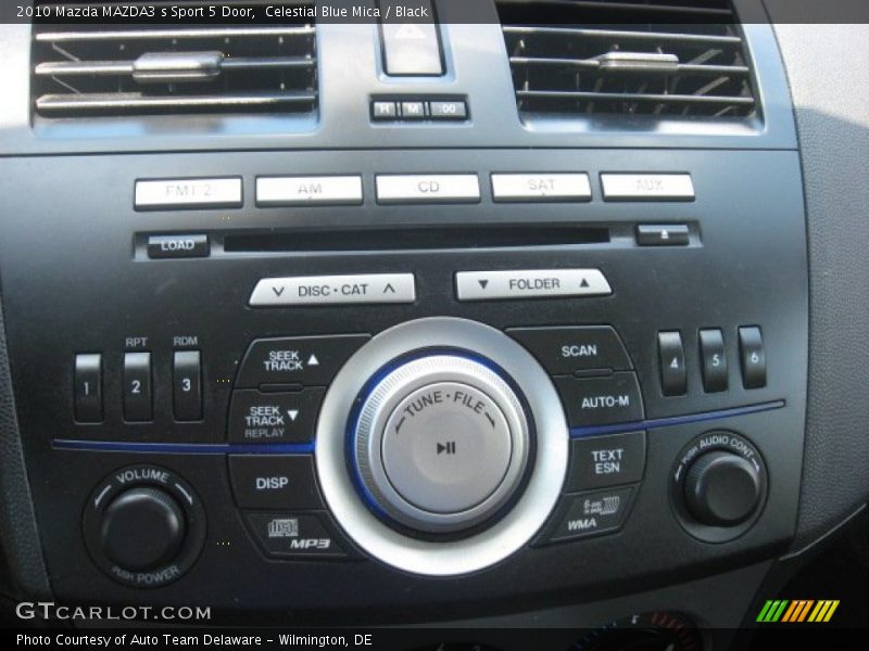 Celestial Blue Mica / Black 2010 Mazda MAZDA3 s Sport 5 Door