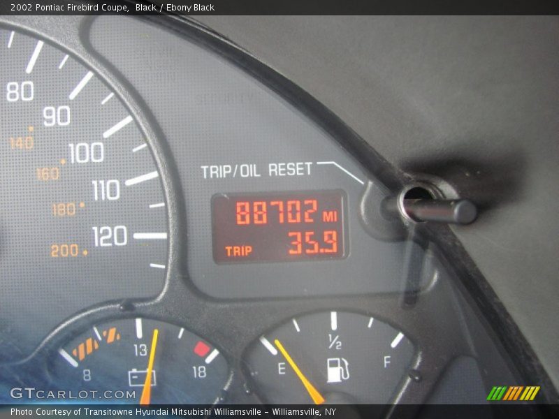 Black / Ebony Black 2002 Pontiac Firebird Coupe