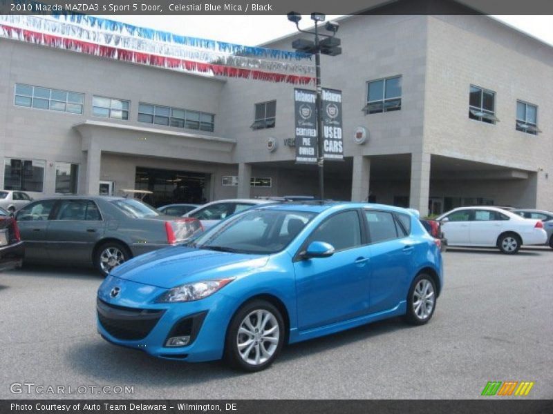 Celestial Blue Mica / Black 2010 Mazda MAZDA3 s Sport 5 Door