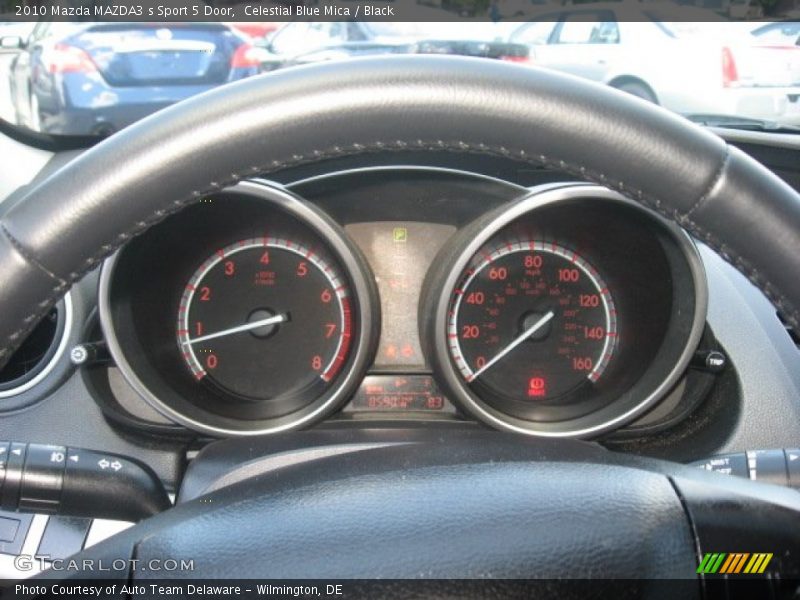 Celestial Blue Mica / Black 2010 Mazda MAZDA3 s Sport 5 Door