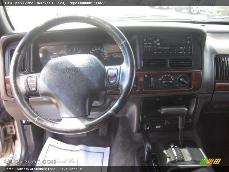 Bright Platinum / Black 1998 Jeep Grand Cherokee TSi 4x4