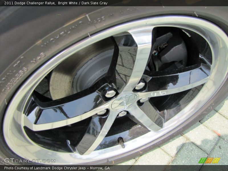 Bright White / Dark Slate Gray 2011 Dodge Challenger Rallye