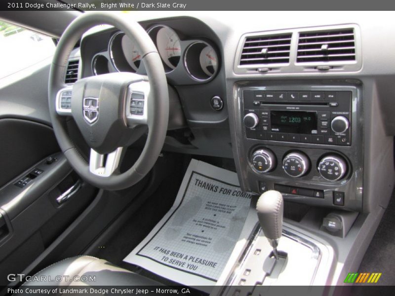 Bright White / Dark Slate Gray 2011 Dodge Challenger Rallye