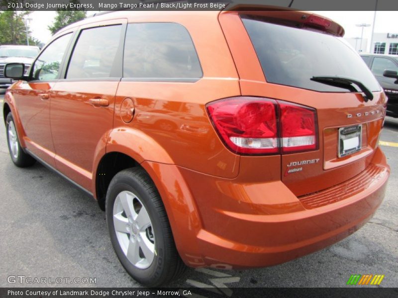Mango Tango Pearl / Black/Light Frost Beige 2011 Dodge Journey Express