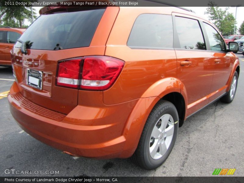 Mango Tango Pearl / Black/Light Frost Beige 2011 Dodge Journey Express