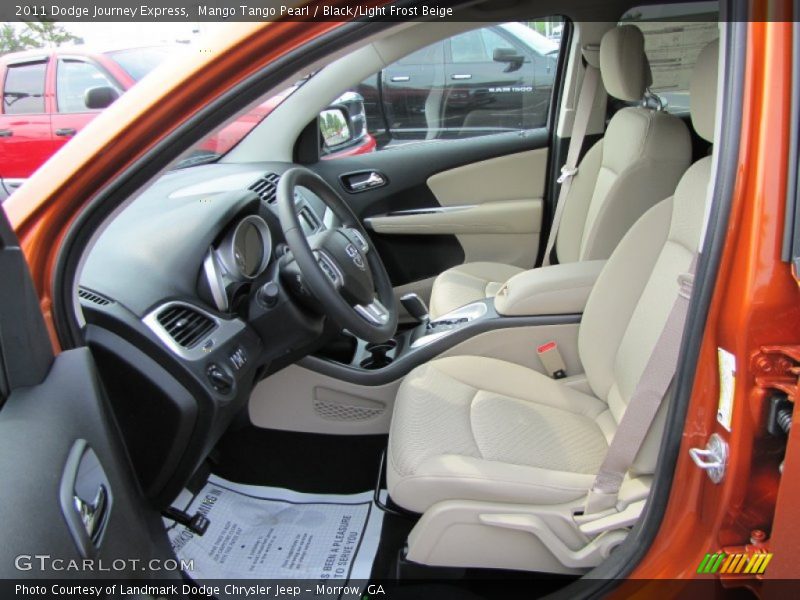 Mango Tango Pearl / Black/Light Frost Beige 2011 Dodge Journey Express