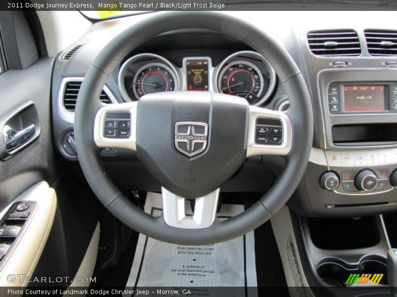 Mango Tango Pearl / Black/Light Frost Beige 2011 Dodge Journey Express