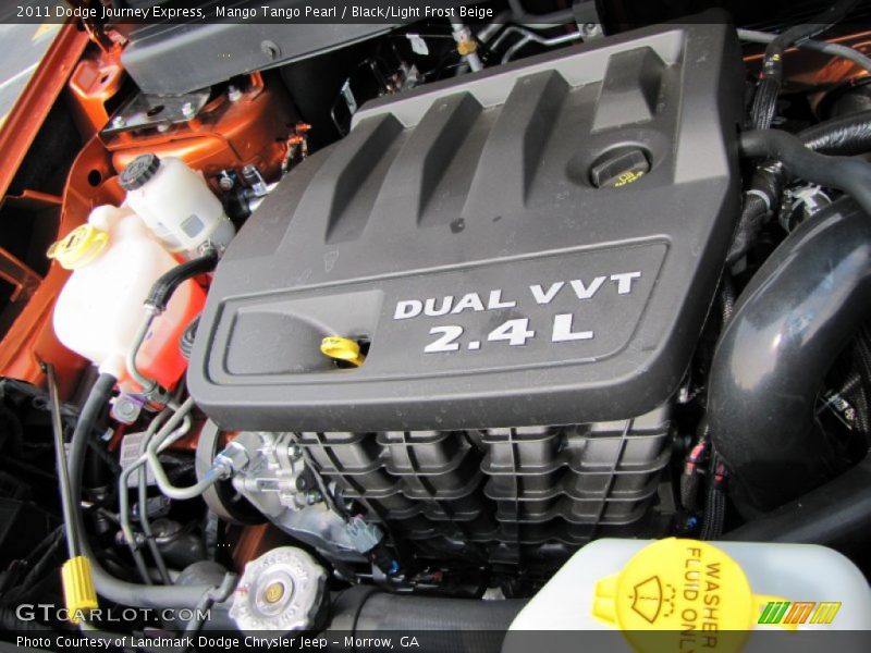 Mango Tango Pearl / Black/Light Frost Beige 2011 Dodge Journey Express