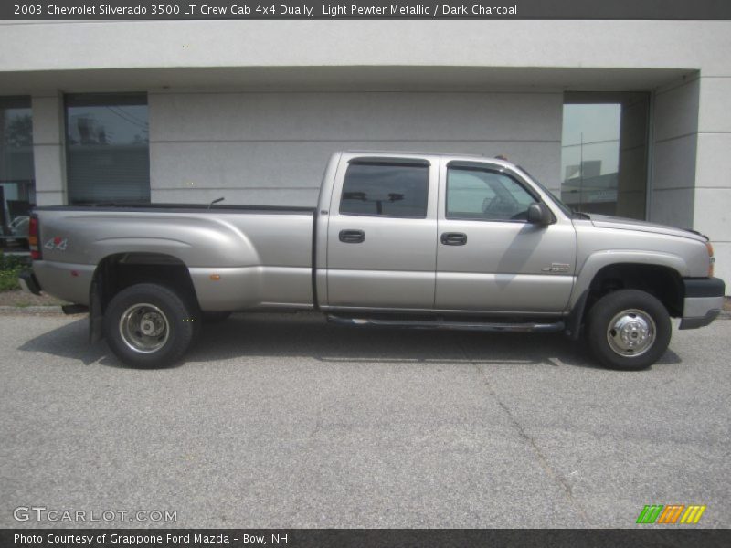 Light Pewter Metallic / Dark Charcoal 2003 Chevrolet Silverado 3500 LT Crew Cab 4x4 Dually