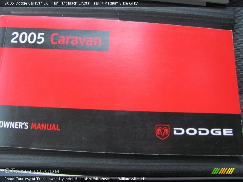 Brilliant Black Crystal Pearl / Medium Slate Gray 2005 Dodge Caravan SXT