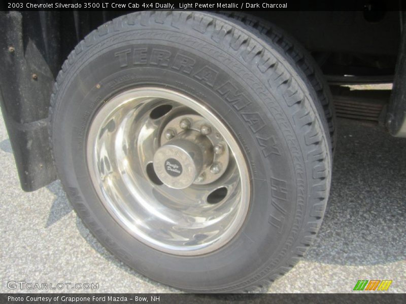 Light Pewter Metallic / Dark Charcoal 2003 Chevrolet Silverado 3500 LT Crew Cab 4x4 Dually