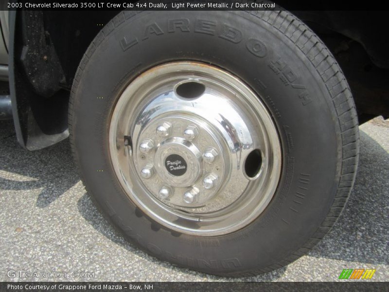 Light Pewter Metallic / Dark Charcoal 2003 Chevrolet Silverado 3500 LT Crew Cab 4x4 Dually