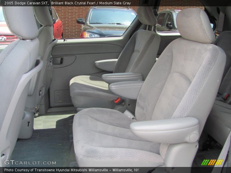 Brilliant Black Crystal Pearl / Medium Slate Gray 2005 Dodge Caravan SXT
