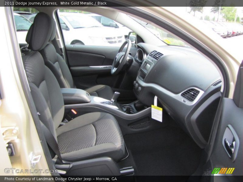 White Gold Metallic / Black 2011 Dodge Journey Express