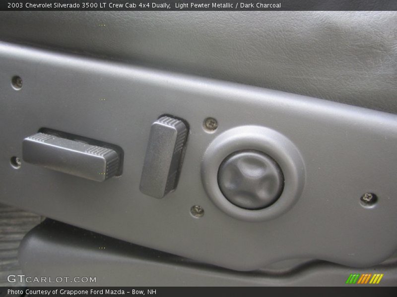 Light Pewter Metallic / Dark Charcoal 2003 Chevrolet Silverado 3500 LT Crew Cab 4x4 Dually