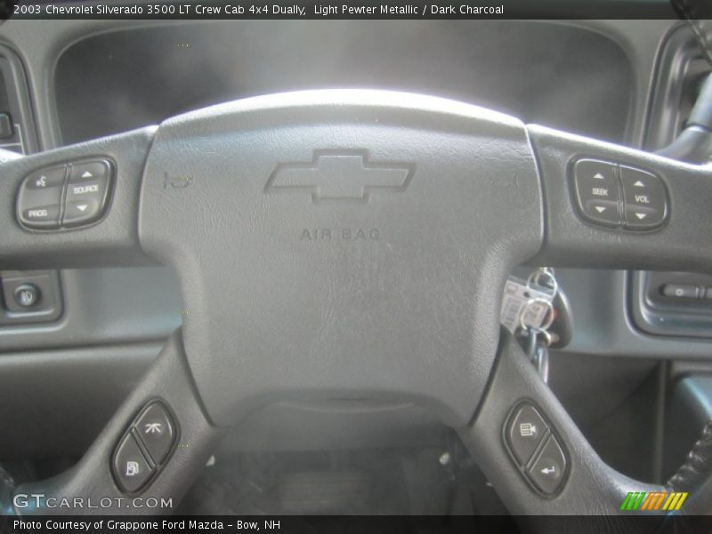 Light Pewter Metallic / Dark Charcoal 2003 Chevrolet Silverado 3500 LT Crew Cab 4x4 Dually