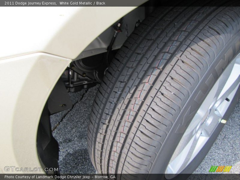 White Gold Metallic / Black 2011 Dodge Journey Express