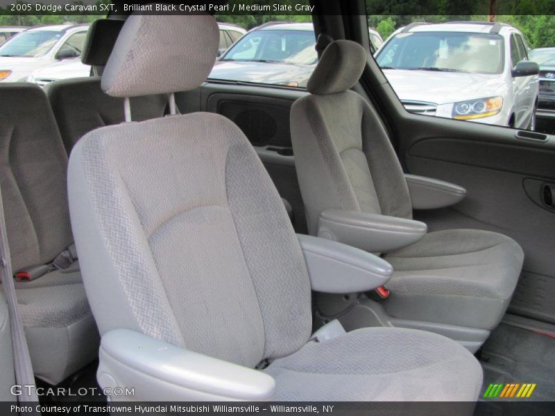 Brilliant Black Crystal Pearl / Medium Slate Gray 2005 Dodge Caravan SXT