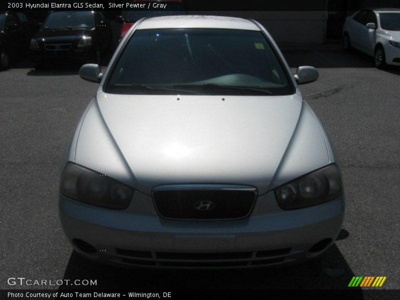 Silver Pewter / Gray 2003 Hyundai Elantra GLS Sedan