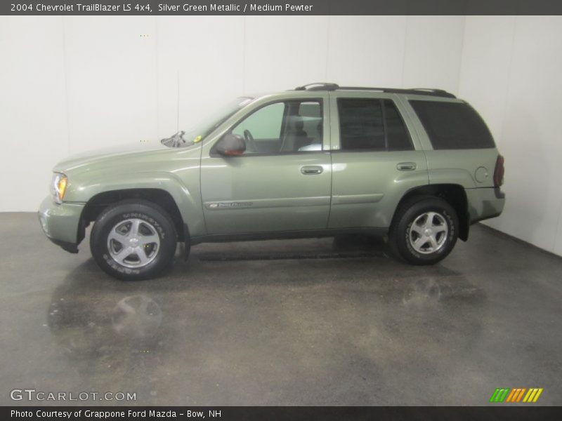 Silver Green Metallic / Medium Pewter 2004 Chevrolet TrailBlazer LS 4x4