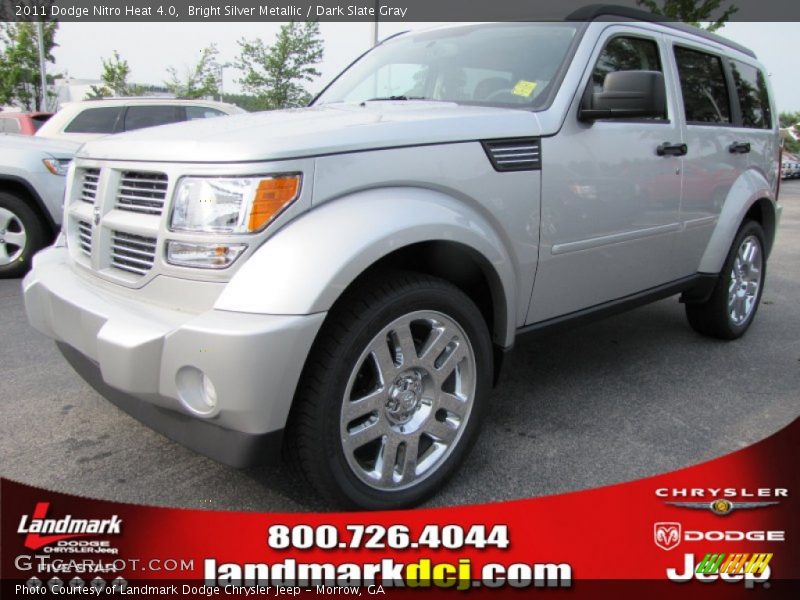 Bright Silver Metallic / Dark Slate Gray 2011 Dodge Nitro Heat 4.0