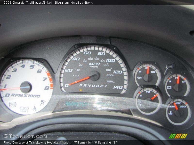 Silverstone Metallic / Ebony 2008 Chevrolet TrailBlazer SS 4x4