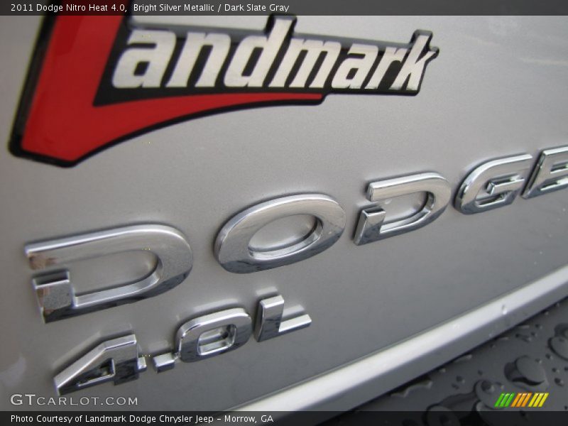 Bright Silver Metallic / Dark Slate Gray 2011 Dodge Nitro Heat 4.0