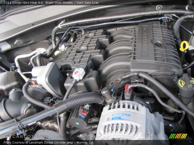 Bright Silver Metallic / Dark Slate Gray 2011 Dodge Nitro Heat 4.0