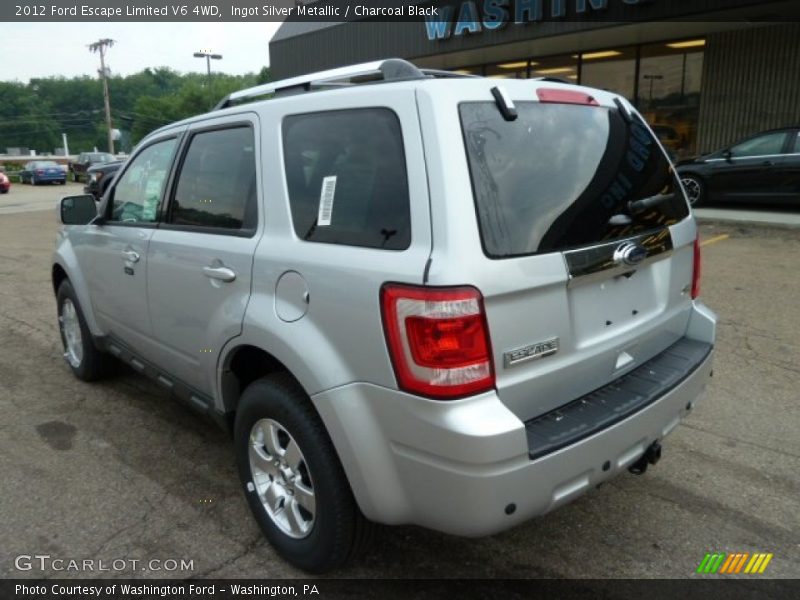Ingot Silver Metallic / Charcoal Black 2012 Ford Escape Limited V6 4WD