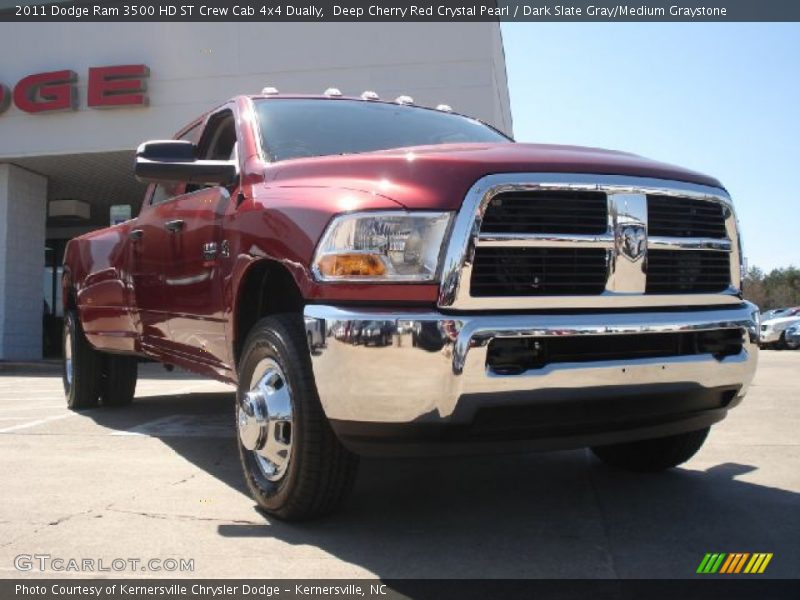 Deep Cherry Red Crystal Pearl / Dark Slate Gray/Medium Graystone 2011 Dodge Ram 3500 HD ST Crew Cab 4x4 Dually