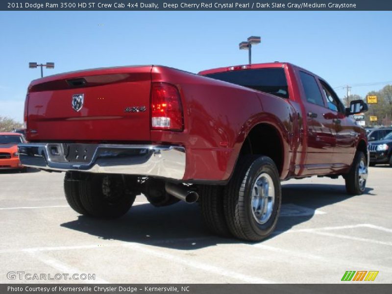 Deep Cherry Red Crystal Pearl / Dark Slate Gray/Medium Graystone 2011 Dodge Ram 3500 HD ST Crew Cab 4x4 Dually