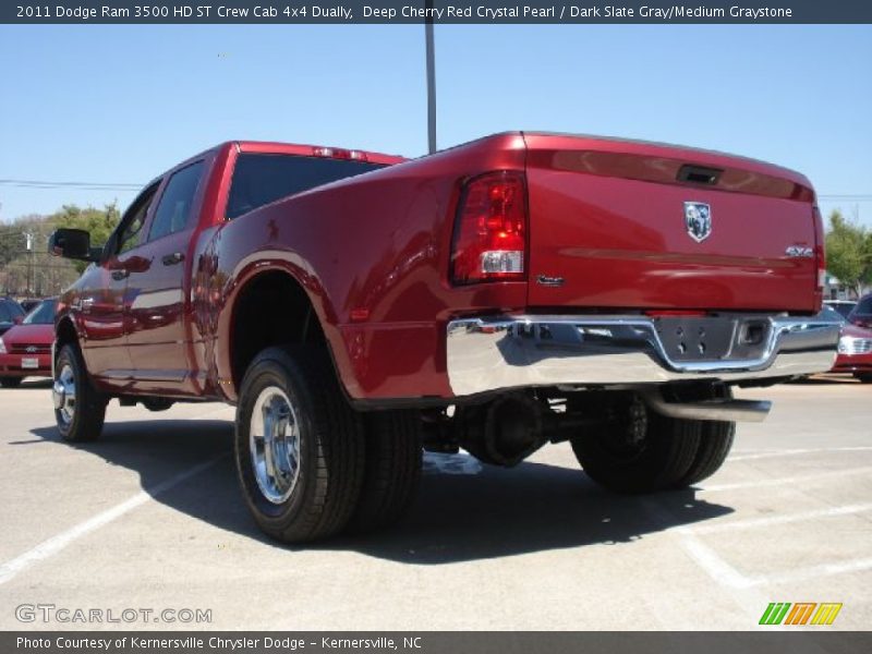 Deep Cherry Red Crystal Pearl / Dark Slate Gray/Medium Graystone 2011 Dodge Ram 3500 HD ST Crew Cab 4x4 Dually