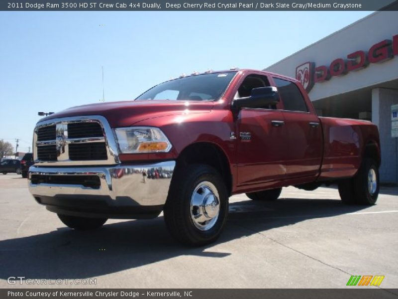 Deep Cherry Red Crystal Pearl / Dark Slate Gray/Medium Graystone 2011 Dodge Ram 3500 HD ST Crew Cab 4x4 Dually