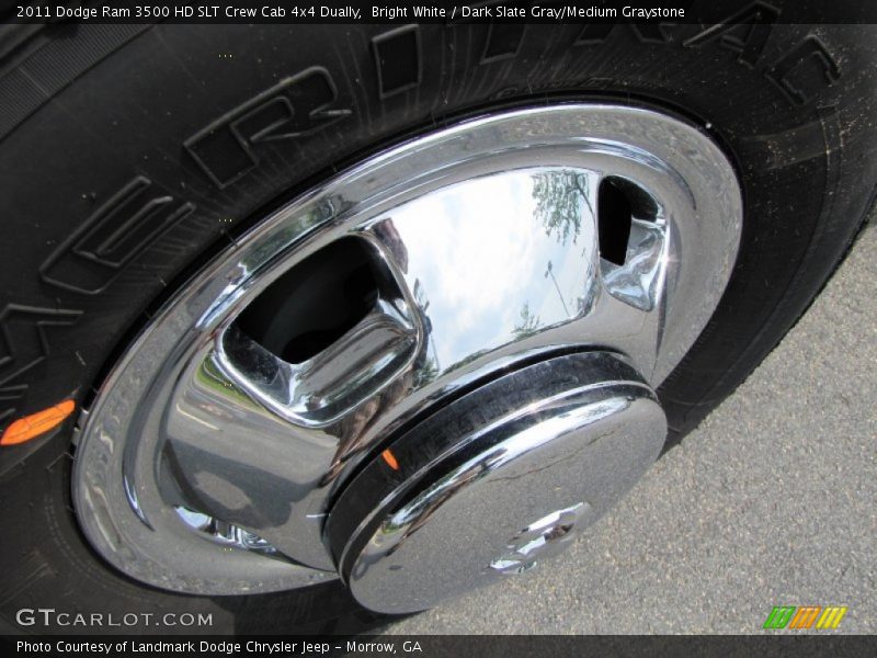 Bright White / Dark Slate Gray/Medium Graystone 2011 Dodge Ram 3500 HD SLT Crew Cab 4x4 Dually